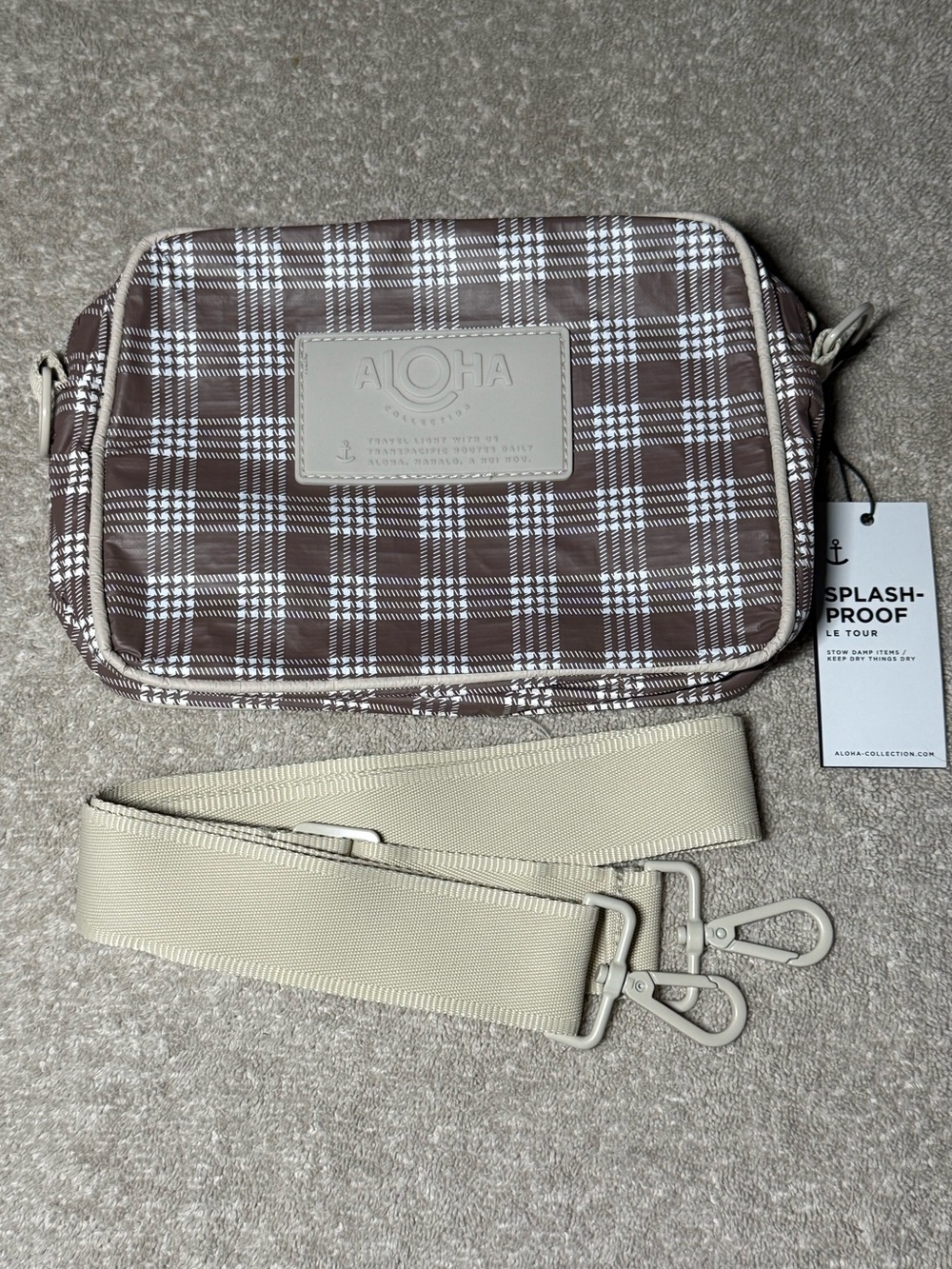 NWT SOLD OUT Aloha Collection Brown Palaka Le Tour Affogato